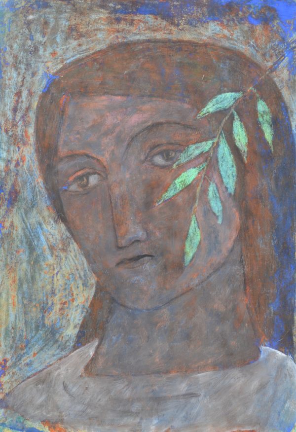 head with leaf