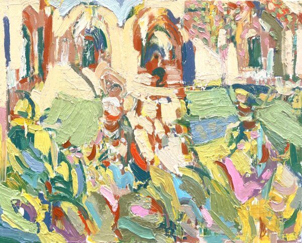 Palace gardens 100 80cm oil 3800 1 scaled