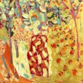 Picking roses 76 76cm oil 2800