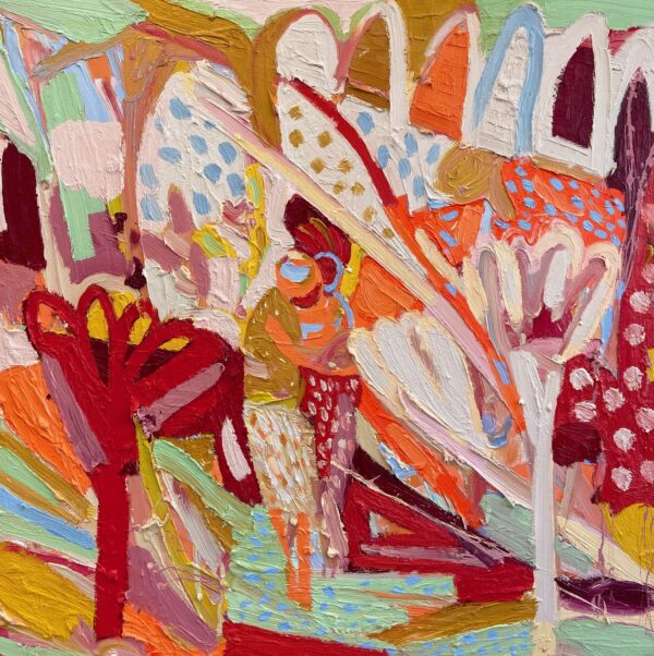 Dancing with Datura 120 120cm oil canvas 5600