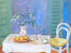 Jade Green Shutters, Lemons and Olive Branch